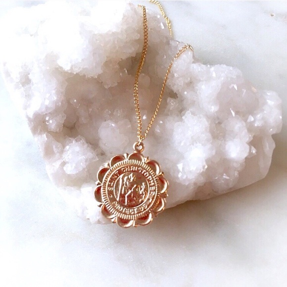 Gold Filled Saint Christopher Necklace - Picture 2 of 6